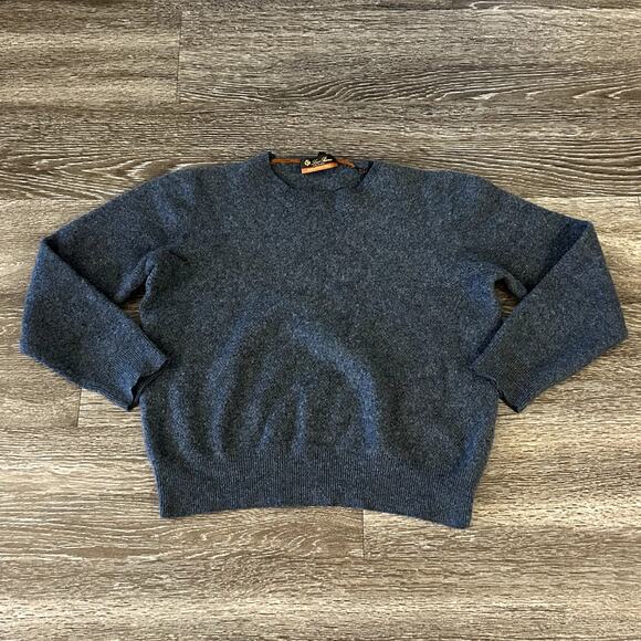 Loro Piana 100% Cashmere Sweater Gray Size 52 (*Shrunk* to XS/S) Cropped Fit - Picture 1 of 13